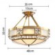 36 Traditional/Classic / Rustic/Lodge LED / Bulb Included Brass Metal Pendant Lights Living Room / Bedroom / Dining Room