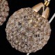 Max 40W Modern/Contemporary / Globe Crystal Electroplated Metal Pendant Lights Bedroom / Dining Room / Hallway