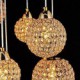 Max 40W Modern/Contemporary / Globe Crystal Electroplated Metal Pendant Lights Bedroom / Dining Room / Hallway