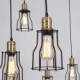 Vintage Edison Multiple Ajustable DIY Ceiling Lamp Light Pendant Lighting Chandelier Modern Chic Industrial Dining