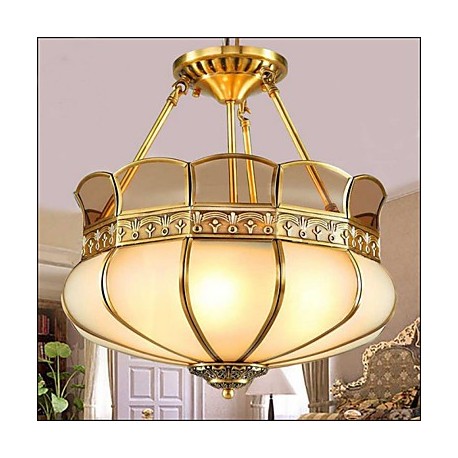 The New Classical Copper Semi Ceiling lamp Copper Aisle Porch