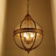 Iron Bronze Chandelier Lamp Glass A