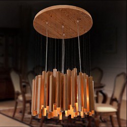 Hotel Engineering Wood Art Personality Line Room Chandelier