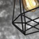 Amercian Bedroom Small Steel Birdcage Pendant Vintage Retro DIY Drop Light Industrial Lighting Fixture for Home Decorate