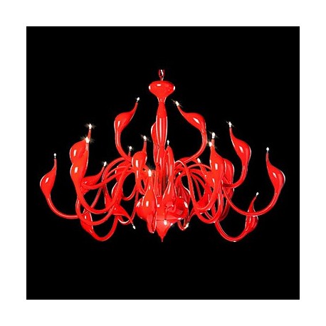 Modern Chandelier Light 24 Lights LED G4 Red Painting/ Bulb Included/ Living Room / Bedroom