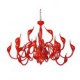 Modern Chandelier Light 24 Lights LED G4 Red Painting/ Bulb Included/ Living Room / Bedroom