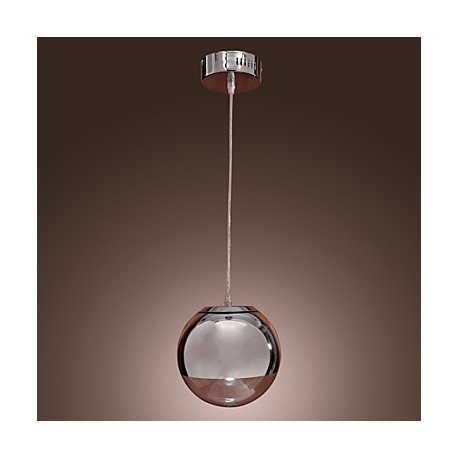 Max 60W Modern/Contemporary / Globe Mini Style Chrome Metal Pendant Lights Dining Room / Kitchen