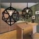 Retro industrial restaurant bar hotel lamp droplight hexahedron artistic originality, wrought iron Pendant Lights