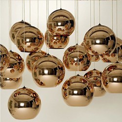 E27 220V15*15CM 5-10㎡Creative Simple Glass Nordic Retro Electroplating Ball Pendant Lamp Led Light