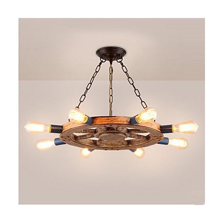 Nostalgic restaurant iron resin Chandelier