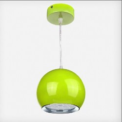 1w Modern/Contemporary / Globe LED Painting Metal Pendant LightsDining Room / Kitchen / Study Room/Office / Kids Room / Game Roo