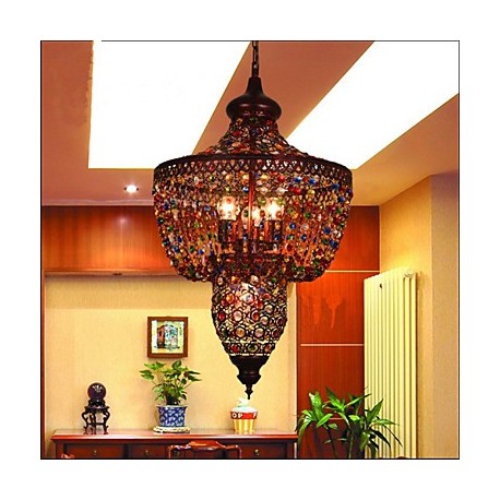 Mediterranean Color LED Crystal Lamp Southeast Asia Bar Black Light Restaurant