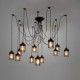 Vintage Edison Multiple Ajustable DIY Ceiling Lamp Light Pendant Lighting Chandelier Modern Chic Industrial Dining