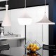 Max 60W Mini Style Painting Metal Pendant Lights Bedroom / Dining Room