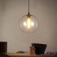 E27 220V 20*18CM 10-20㎡Creative Nordic Contracted Rural Glass Ball Single Head Droplight Light Led