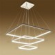 Modern Design/90W LED Pendant Light Three Rings Squareness/Fit for Showroom,Living Room, Dining Room,office, Game Room