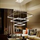 Modern Design/90W LED Pendant Light Three Rings Squareness/Fit for Showroom,Living Room, Dining Room,office, Game Room