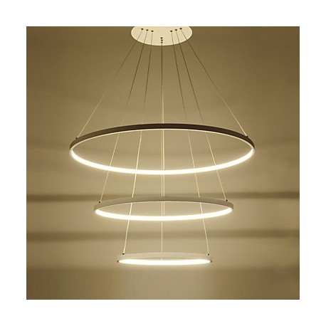 Modern Design/90W LED Pendant Light Three Rings /Fit for Showroom,Living Room, Dining Room,Study Room/Office, Game Room