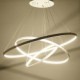 Modern Design/90W LED Pendant Light Three Rings /Fit for Showroom,Living Room, Dining Room,Study Room/Office, Game Room