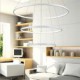 Modern Design/90W LED Pendant Light Three Rings /Fit for Showroom,Living Room, Dining Room,Study Room/Office, Game Room