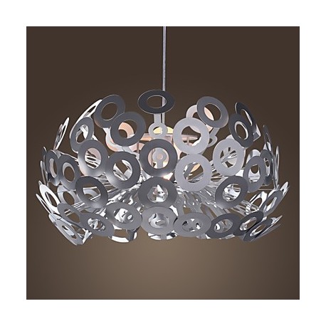 Modern Pendant Light in Circle Featured Lampshade