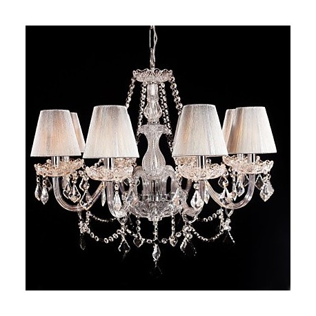 Chandelier Crystal Luxury Modern Living 8 Lights