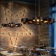 American Country Iron Industrial Wind flower Pendant lamp