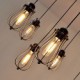 Vintage Edison Multiple Ajustable DIY Ceiling Lamp Light Pendant Lighting Chandelier Modern Chic Industrial Dining