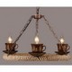 Ceramic Coffee Industry Wind Rope Chandelier RetroLron Chandelier Simple Restaurant3