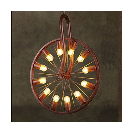 Retro Wheel Pendant To do The Old Industrial Hanging Lamp A