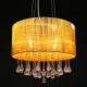 Drum Pendant Modern 4 Lights Winding Lampshade Crystal Chandelier Chandelier Modern Minimalist Design Restaurant