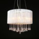 Drum Pendant Modern 4 Lights Winding Lampshade Crystal Chandelier Chandelier Modern Minimalist Design Restaurant