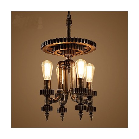 Retro Mechanical Gear Living Room Bar Coffee Shop Decorative Lighting