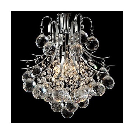 Max 60W Modern/Contemporary Crystal Chrome Chandeliers / Pendant Lights Living Room / Bedroom