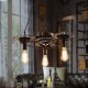 VintageLron Chandelier Industrial Wind Gear Bar Chandelier