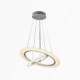 LED Acrylic Pendant Lights Ceiling Hanging Chandeliers Lamps Fixtures with 2 ring 3050 CE FCC ROHS