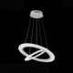 LED Acrylic Pendant Lights Ceiling Hanging Chandeliers Lamps Fixtures with 2 ring 3050 CE FCC ROHS