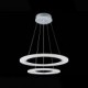 LED Acrylic Pendant Lights Ceiling Hanging Chandeliers Lamps Fixtures with 2 ring 3050 CE FCC ROHS