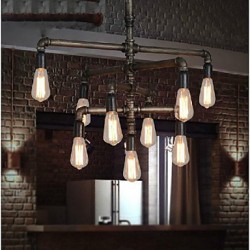 MAX 40W Traditional/Classic / Vintage / Retro / Lantern / Country Painting Metal Pendant LightsLiving Room / Bedroom / Dining Ro