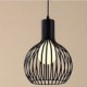 E27 220V 20*24CM 5-10㎡American Retro Contracted, Wrought Iron Birdcage Chandelier Lamp Led Light