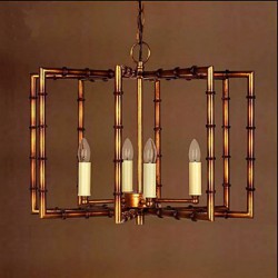 American Country Simple Antique Copper Iron Chandelier Chandelier Creative Restaurant