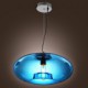 Pendant Light Modern Design Blue Glass Bulb Included