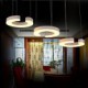 LED Three C Type Acrylic Chandelier Chandelier