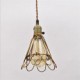 American country Vintage single head lotus Iron Chandelier