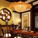 50*30CM Modern Rural Cany Art Woven Rattan Restaurant Single Head Droplight Lamp LED