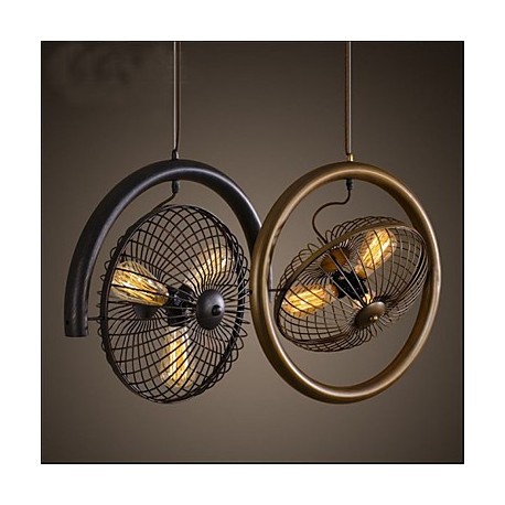 Retro Industrial Wind lamp fan pendant lamp American style bar