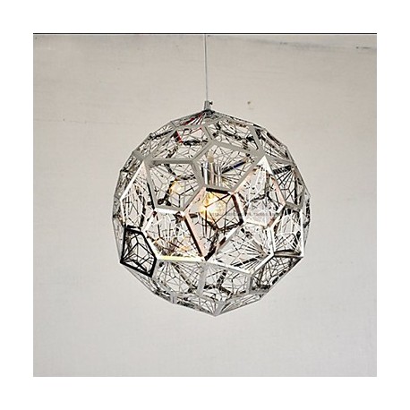 Silver Silver Brick Bar Mesh Chandelier