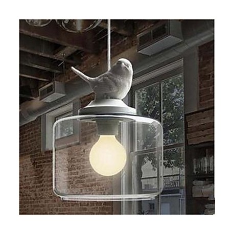 Single Head Glass Birds Droplight