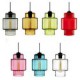 E27 25*24CM Line 1M Candy Color Single Head Art Glass Chandelier Led