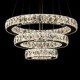 LED Pendant Light Modern Lighting Warm White Three Rings D204060 Transparent K9 Large Crystal Hotel Ceiling Lights